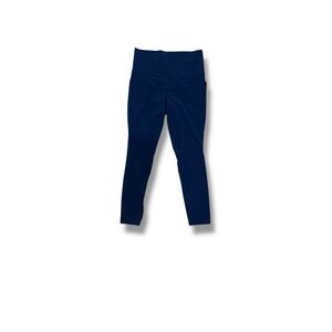 Athleta Navy Salutation Stash Pocket II Leggings